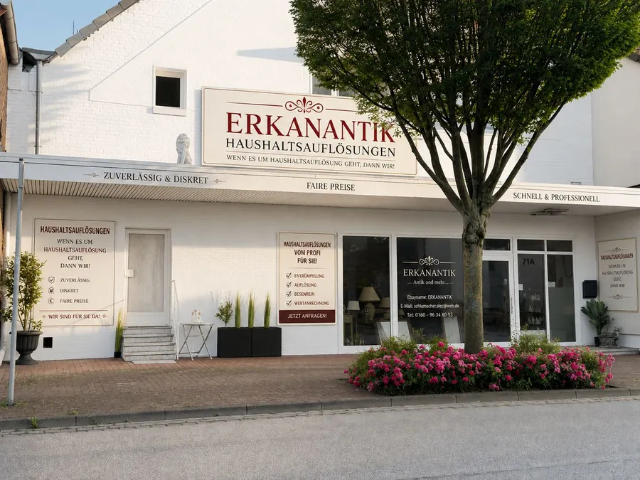 Das Ladengeschäft von Erkanantik an der Langen Straße in Rodenberg