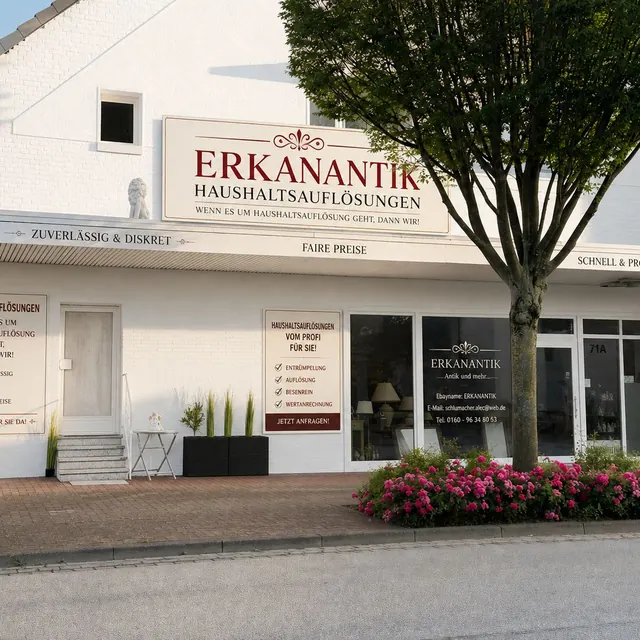Das Ladengeschäft von Erkanantik an der Langen Straße 71a in Rodenberg